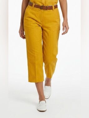 J. Crew Mustard Cropped Capris